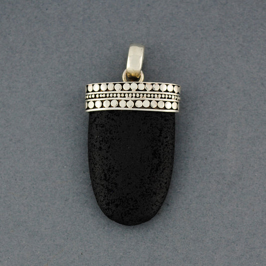 Lava Dotted Sheild Pendant