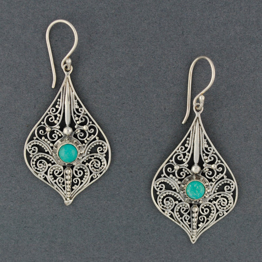 Turquoise Detailed Dangle Earrings