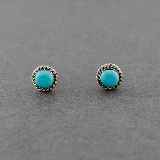 Sterling Silver Turquoise Small Post Earrings
