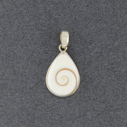 Shiva's Eye Bezel Teardrop Pendant