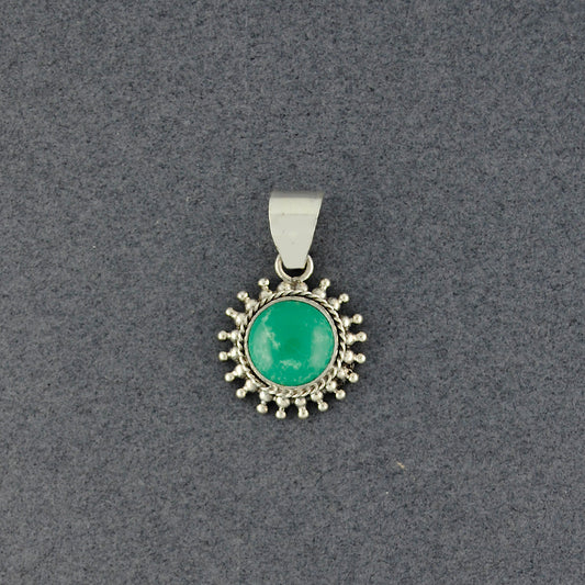 Turquoise Sunburst Pendant