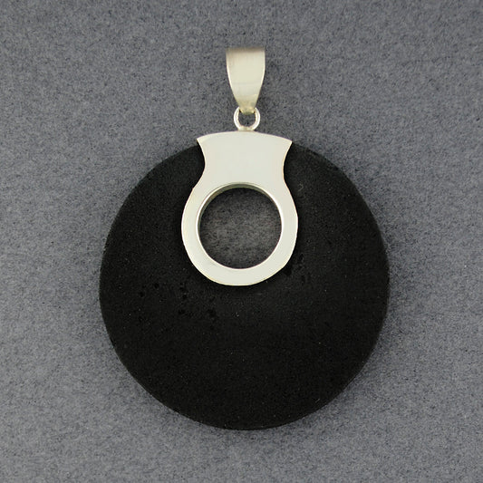 Lava Large Cutout Disc Pendant