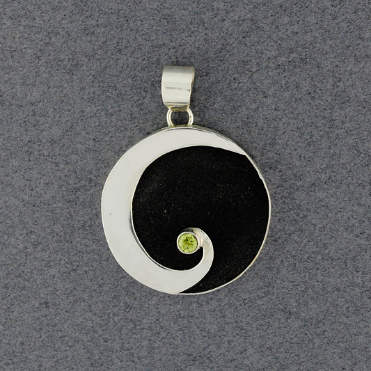 Lava & Peridot Pendant