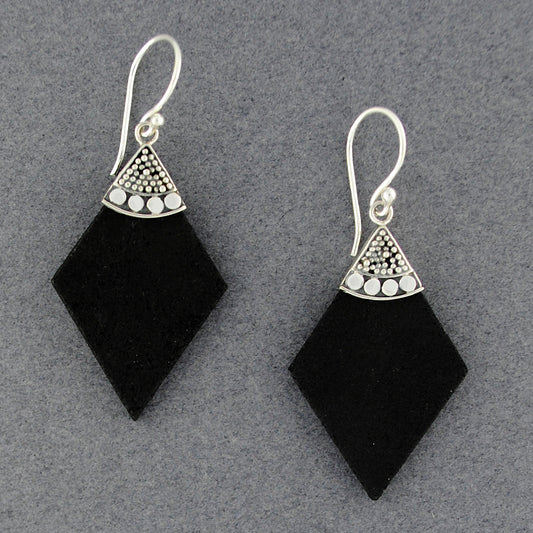 Lava Dotted Diamond Shaped Earrings