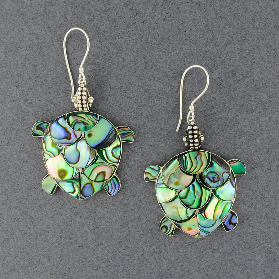 Abalone Turtle Earrings