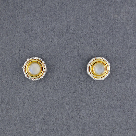 Cassandra Moonstone Stud Earrings