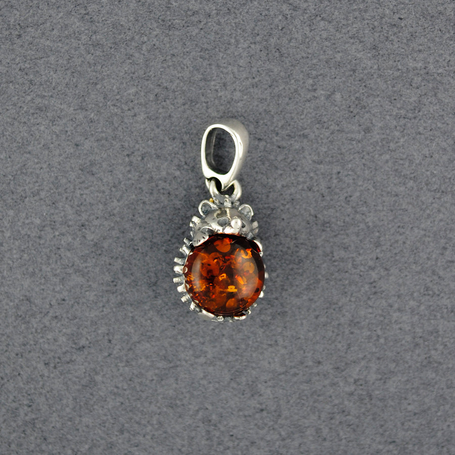 Amber Hedgehog Pendant