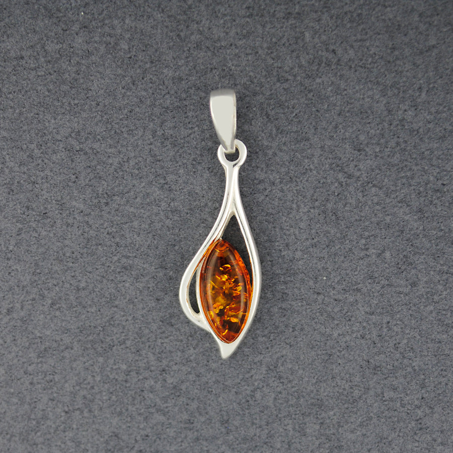 Amber Marquis Drop Pendant