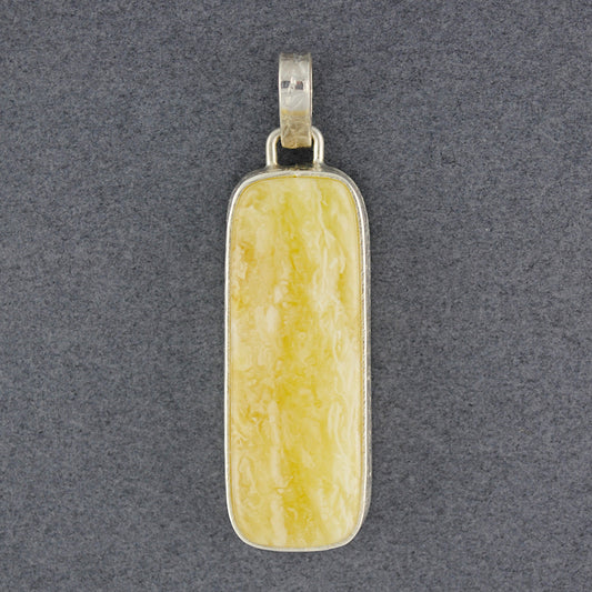 Butterscotch Amber Rectangle Pendant