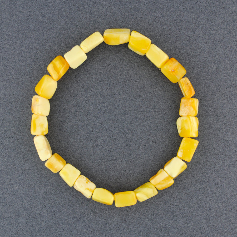 Butterscotch Amber Bead Bracelet