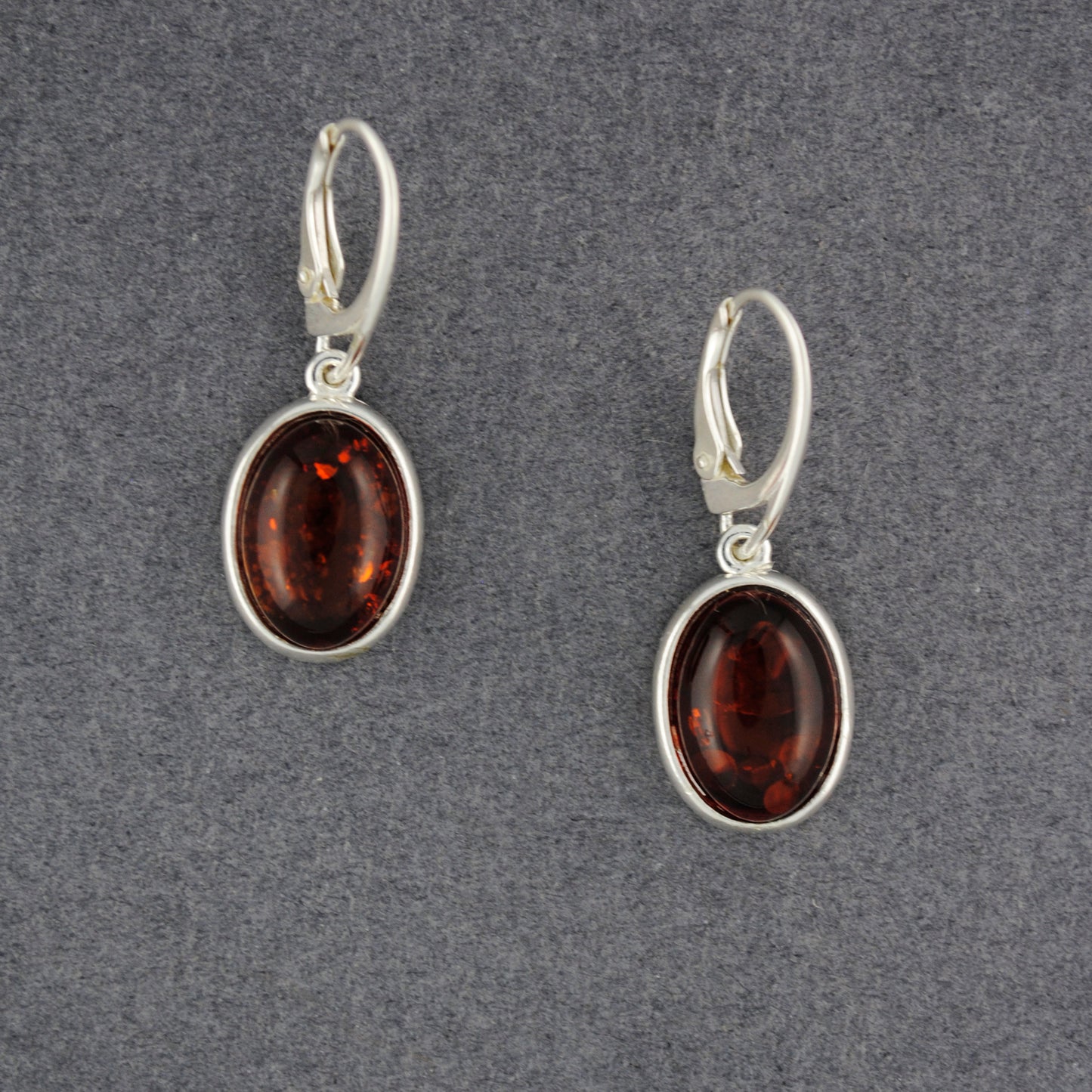 Amber Large Oval Earrings