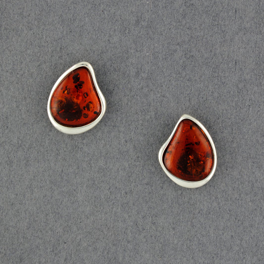 Amber Natural Drop Post Earrings