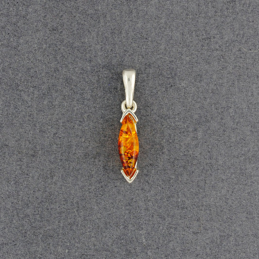 Amber Small Marquis Pendant