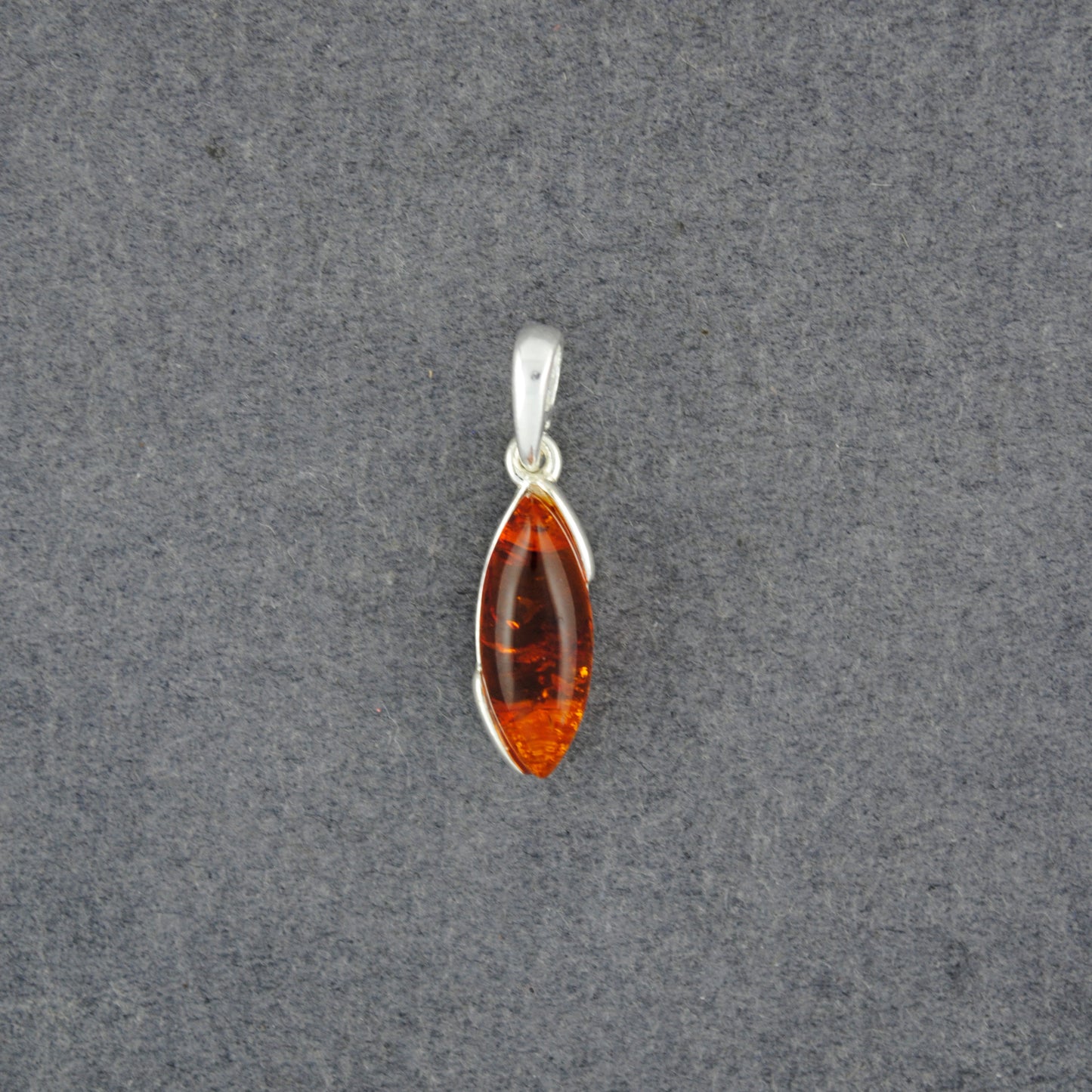 Amber Simple Marquise Pendant