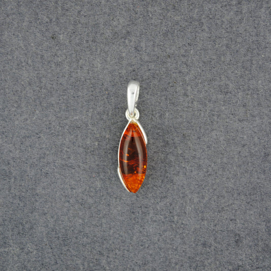 Amber Simple Marquise Pendant