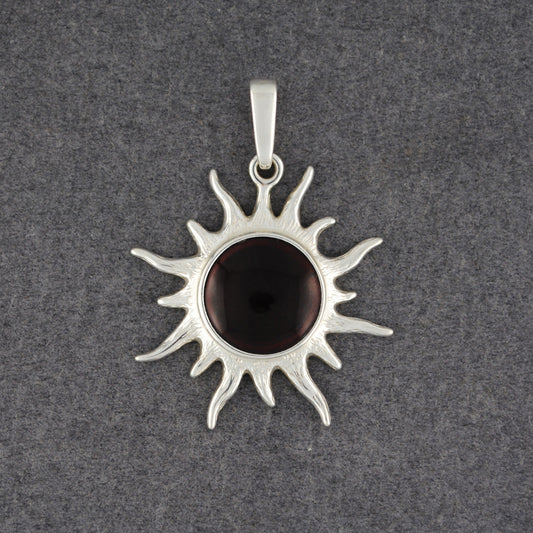 Cherry Amber Sunburst Pendant