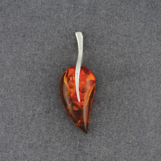 Amber Leaf Pendant
