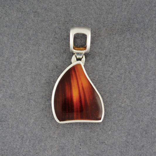 Amber Small Reversable Triangle Pendant