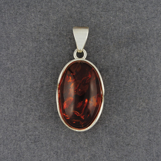 Amber Oval Pendant