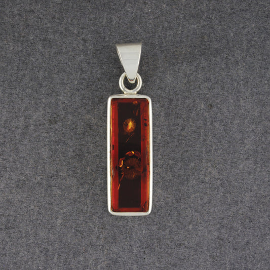 Amber Rectangle Pendant