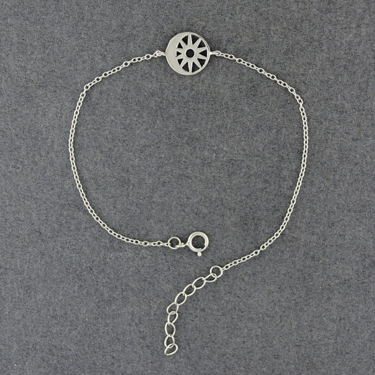 Sterling Silver Sun & Moon  Bracelet