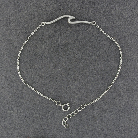 Sterling Silver Wave Bracelet