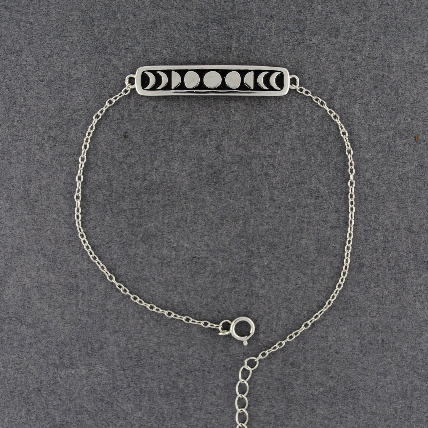 Sterling Silver Moon Phases Bracelet