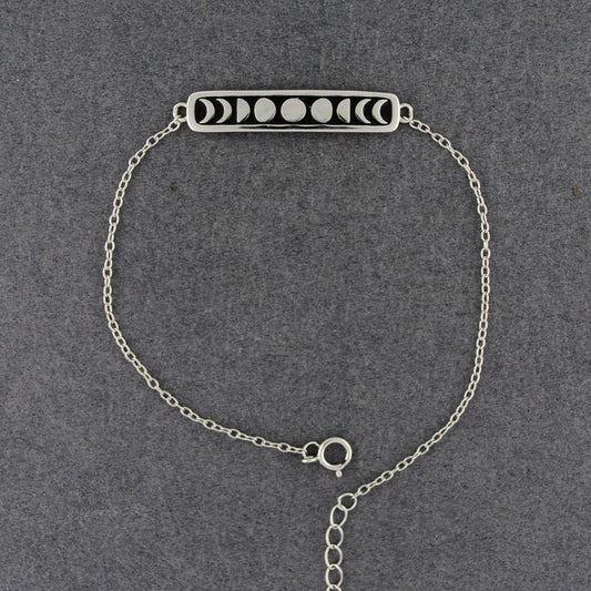 Sterling Silver Moon Phases Bracelet