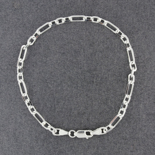 Sterling Silver Delicate Ovals Bracelet