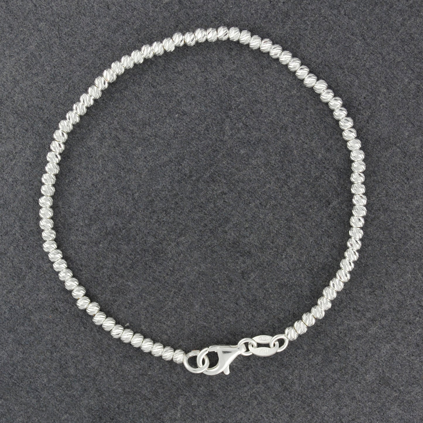 Sterling Silver Diamond Cut Bracelet
