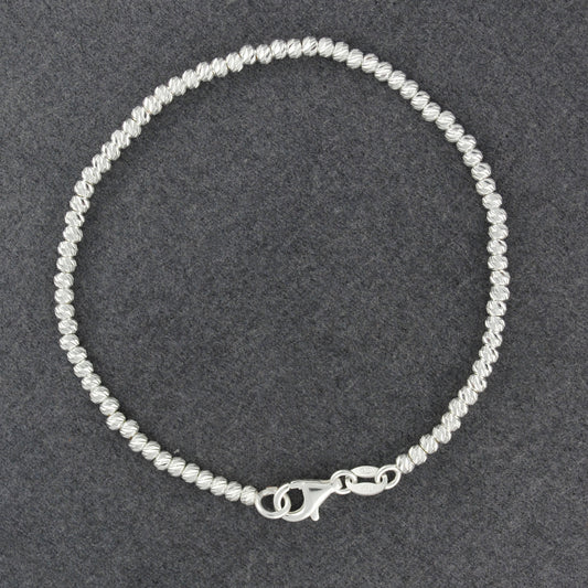 Sterling Silver Diamond Cut Bracelet