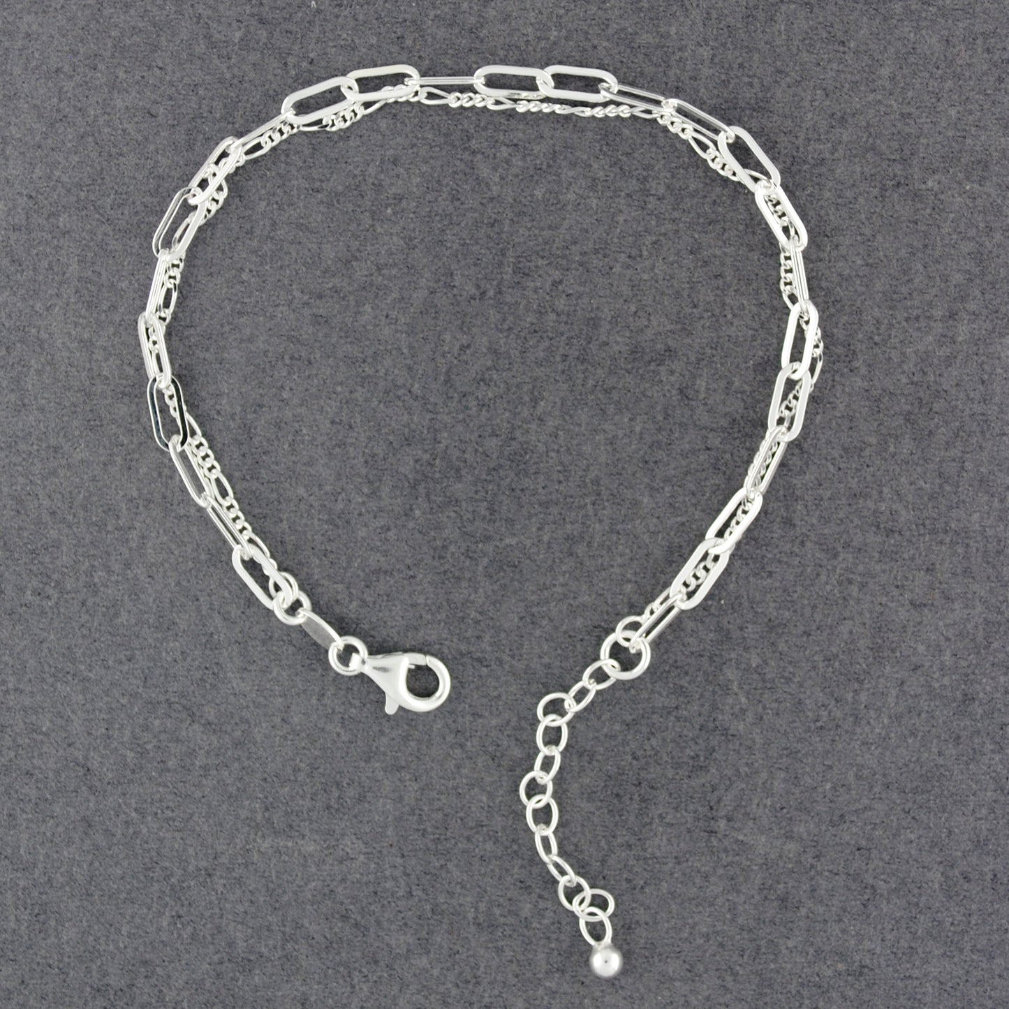 Sterling Silver Double Chain Bracelet