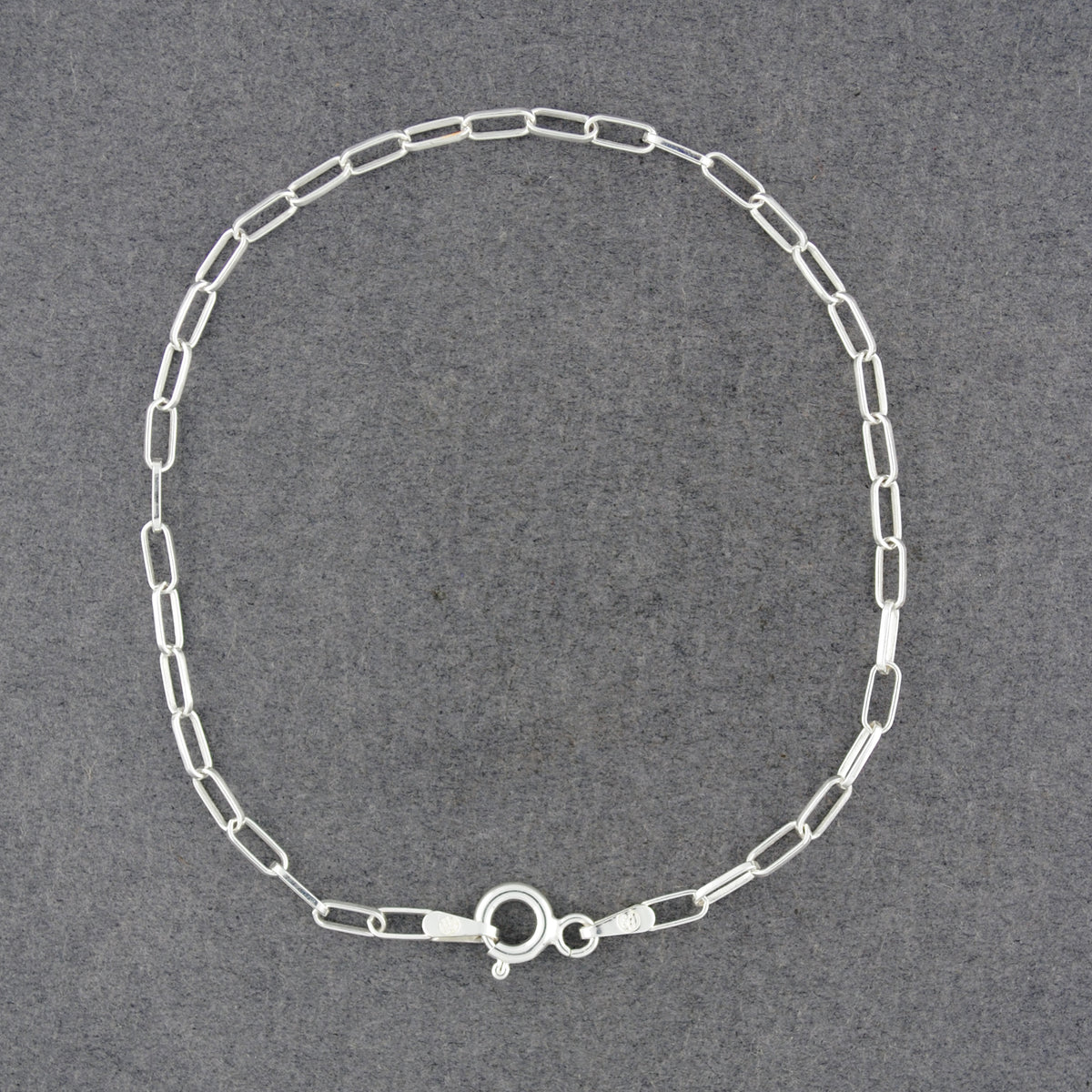 Sterling Silver Delicate Paperclip Bracelet