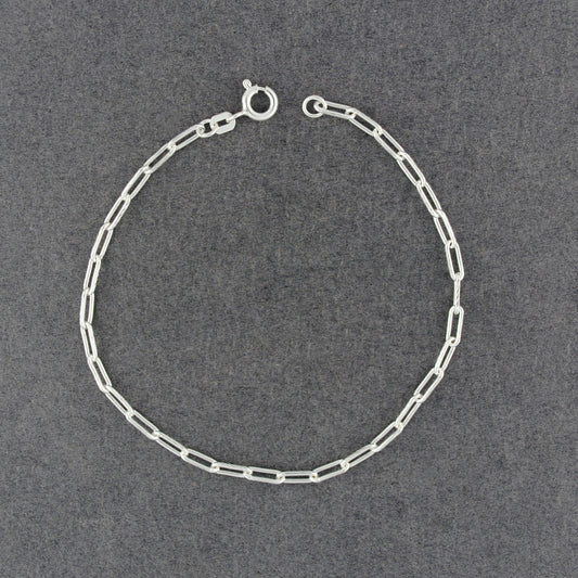 Sterling Silver Paperclip Bracelet