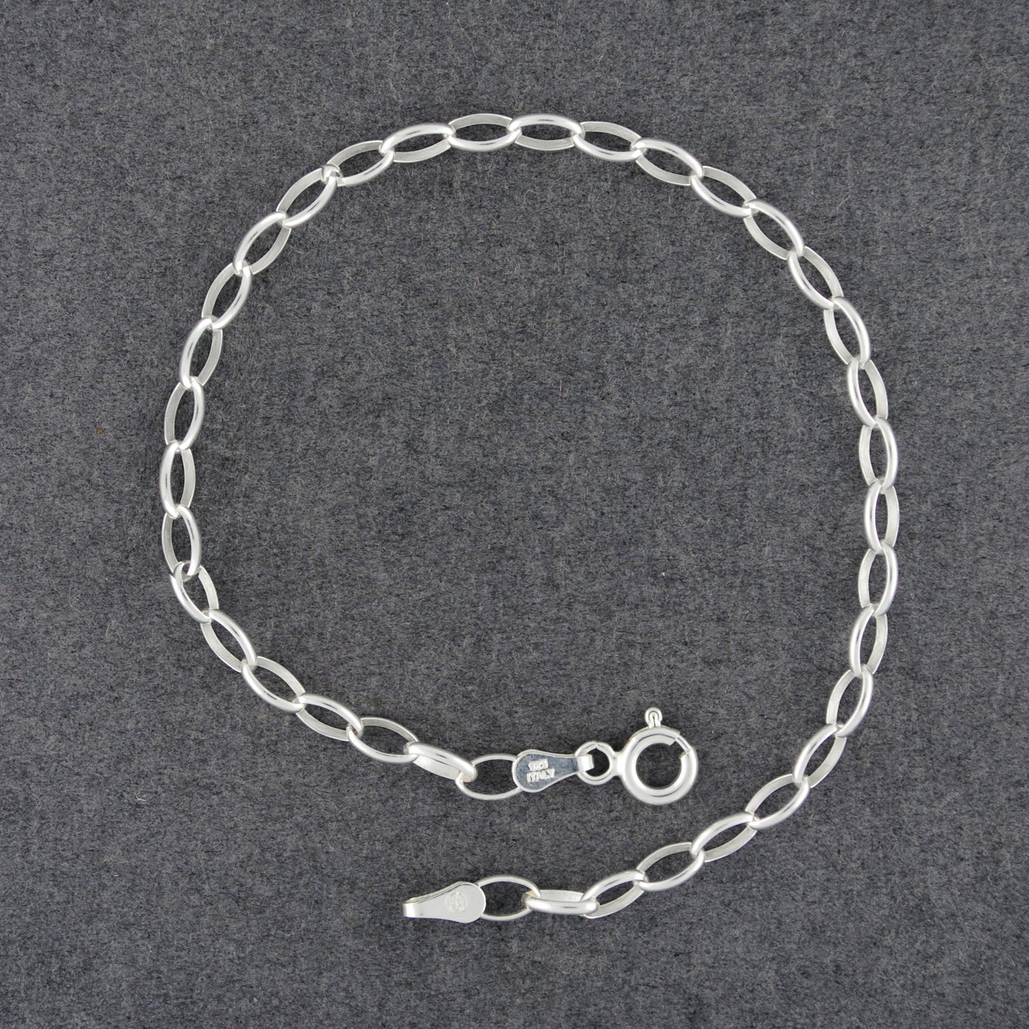 Sterling Silver Oval Link Chain Bracelet