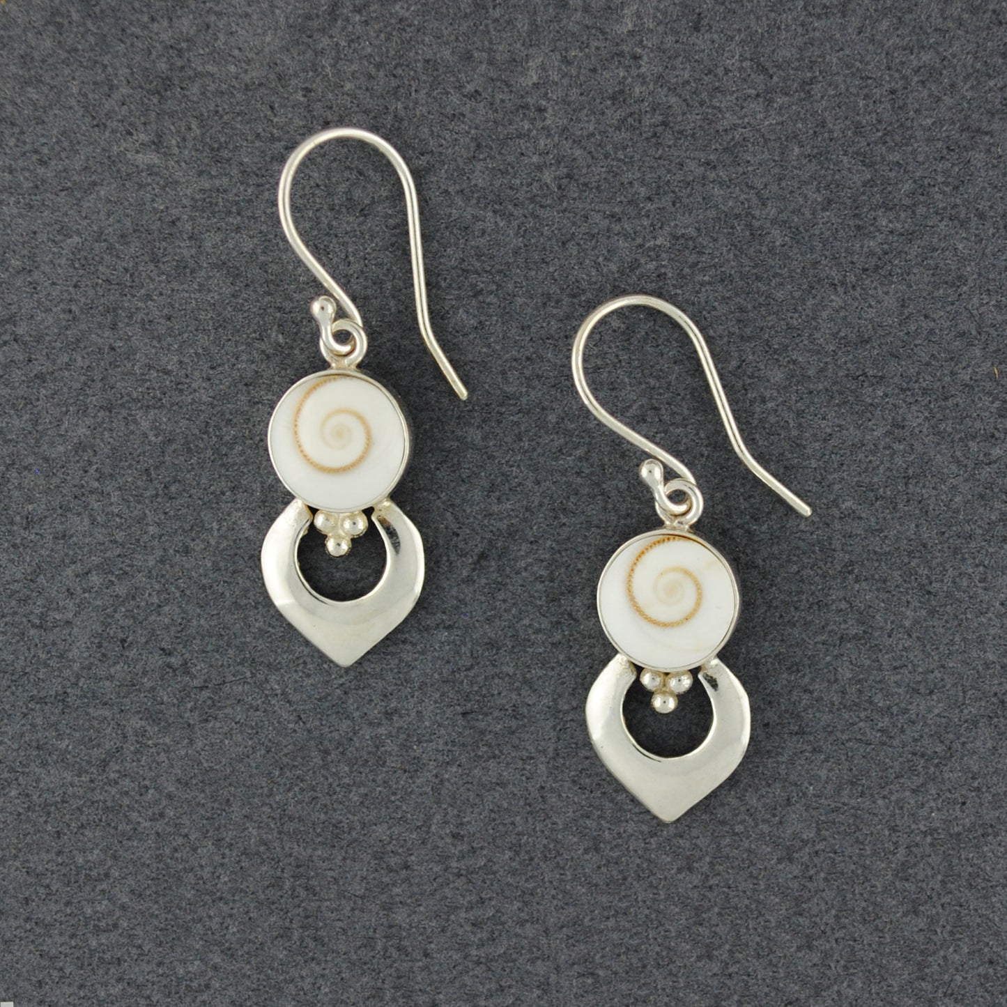 Shiva's Eye Pointed Drop Earrings