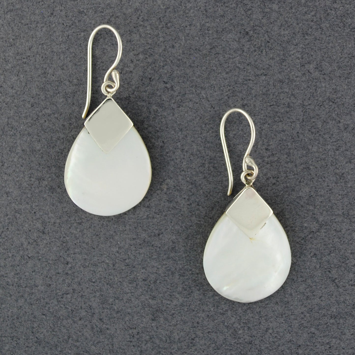 Mother of Pearl Simple Teardrop Earrings