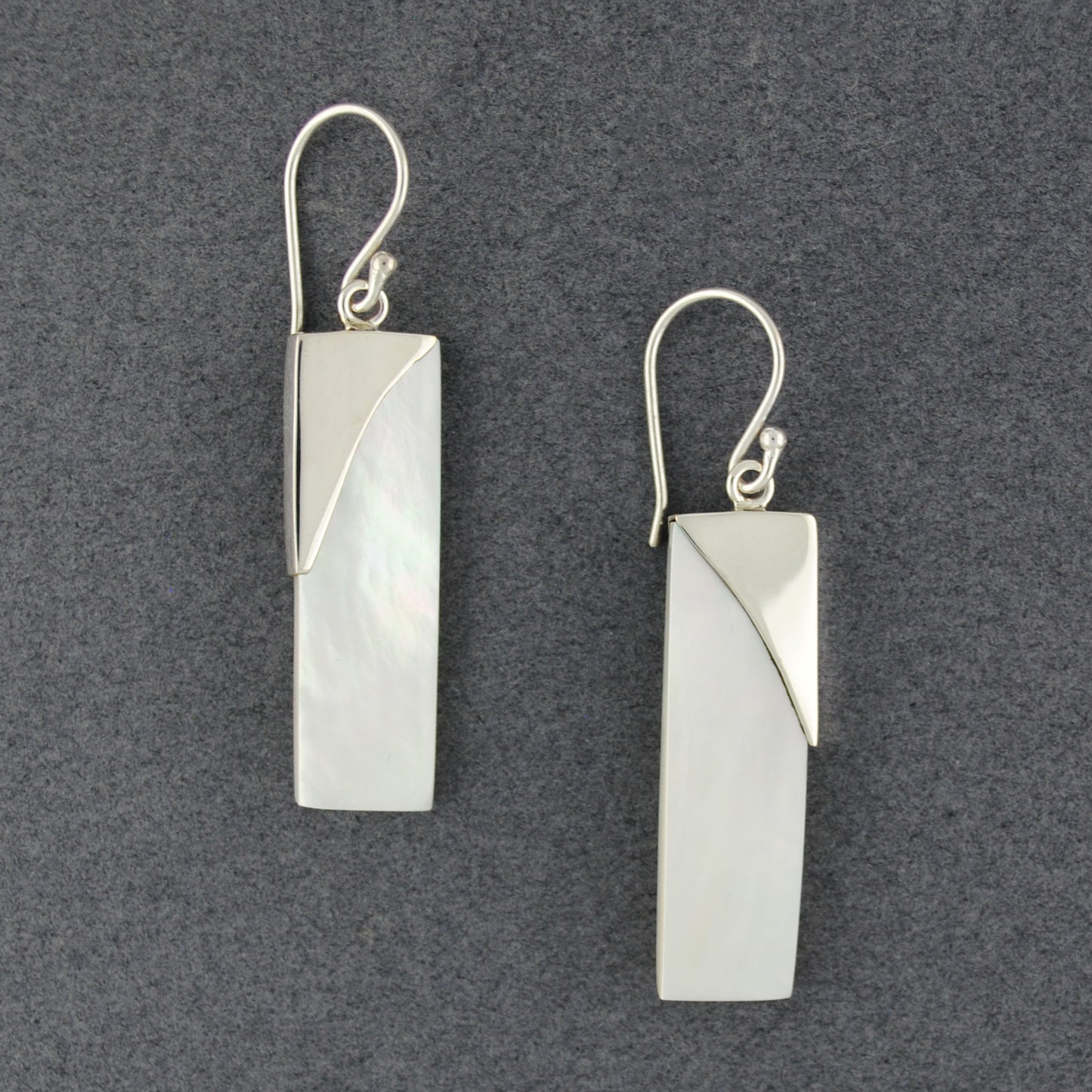 Mother of Pearl Rectangle Earrings