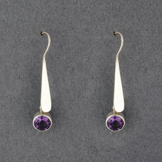 Amethyst Long Drop Earrings