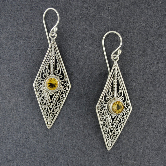 Citrine Fancy Dangle Earrings