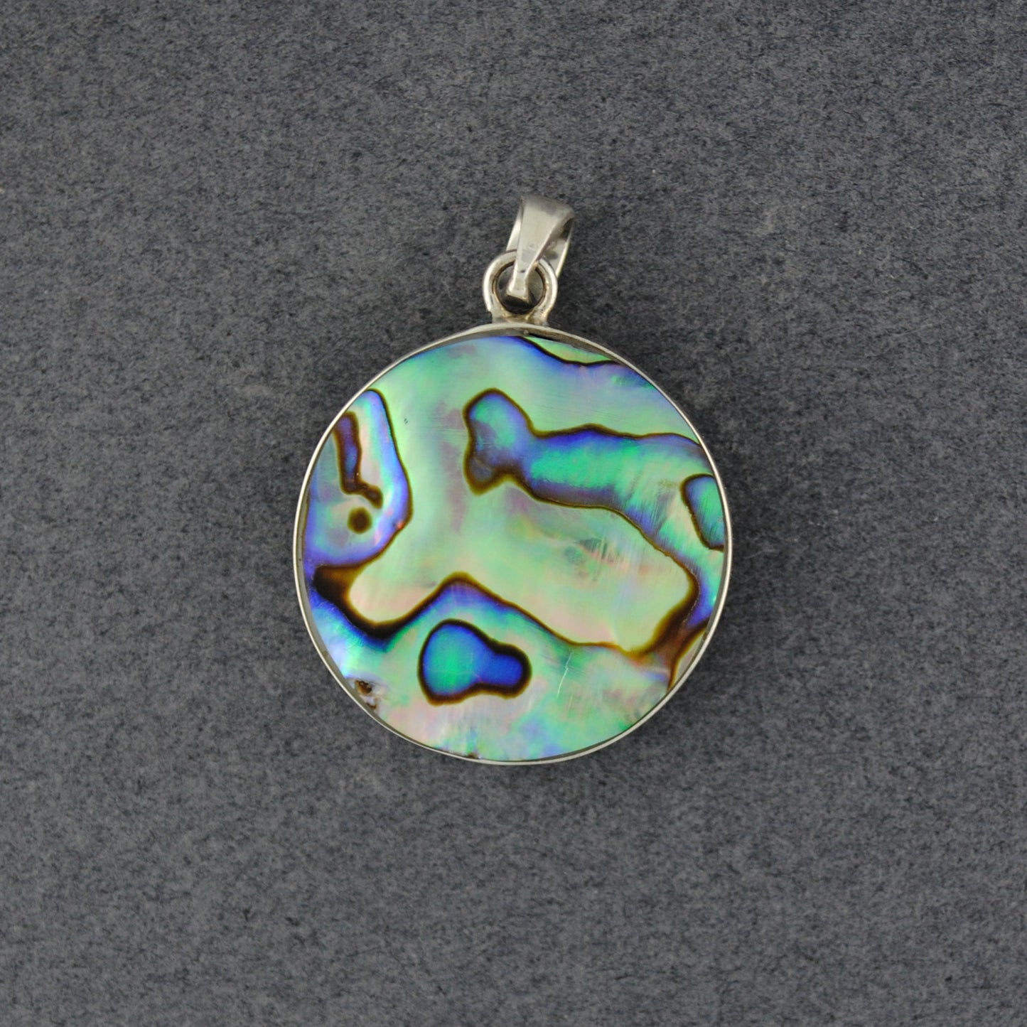 Mother of Pearl & Abalone Reversable Tree Pendant