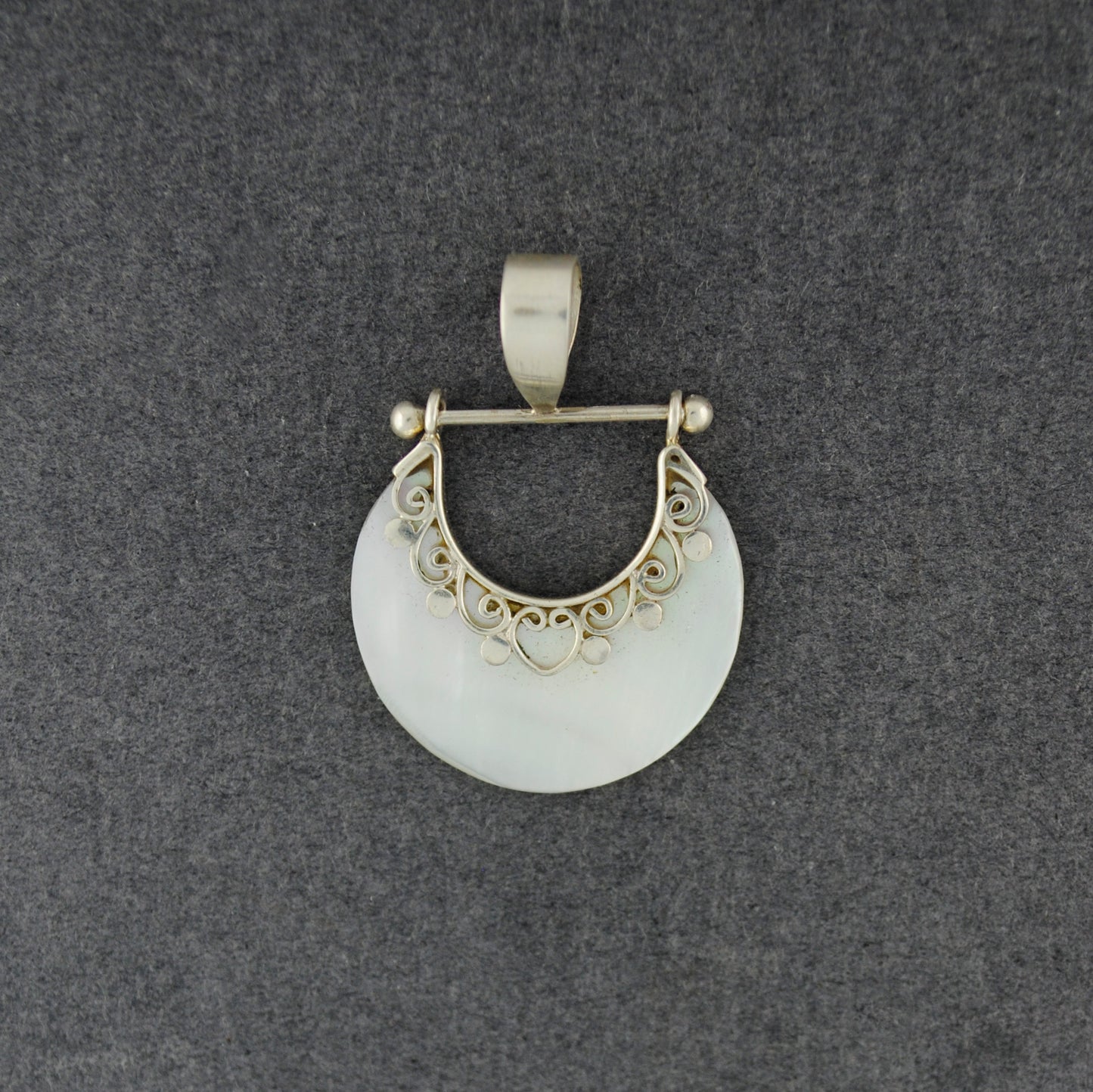 Mother of Pearl Detailed Cutout Pendant