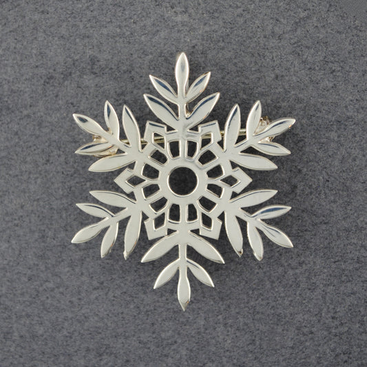 Sterling Silver Limited Edition 2024 Snowflake Pin / Pendant