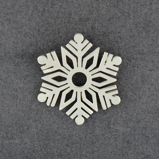 Sterling Silver Limited Edition 2025 Snowflake Pendant