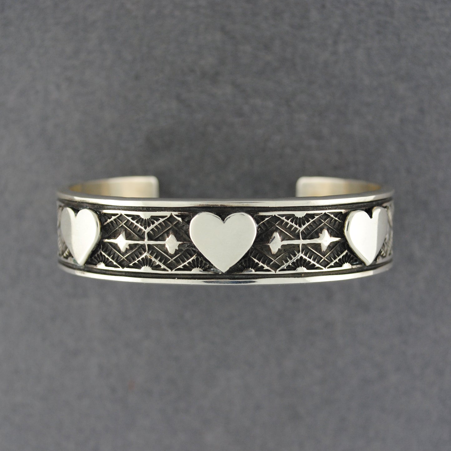 Christian Tom Heart Cuff Bracelet - Navajo