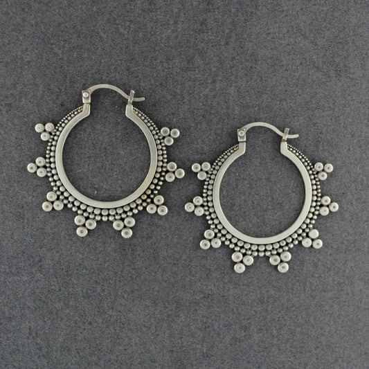 Sasha Bell Jewelry Tribal Hoop Earrings - Los Angles