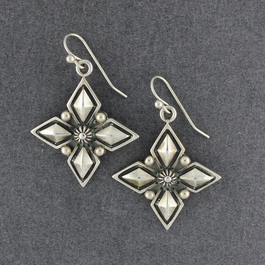 Elgin Tom Snowflake Earrings - Navajo