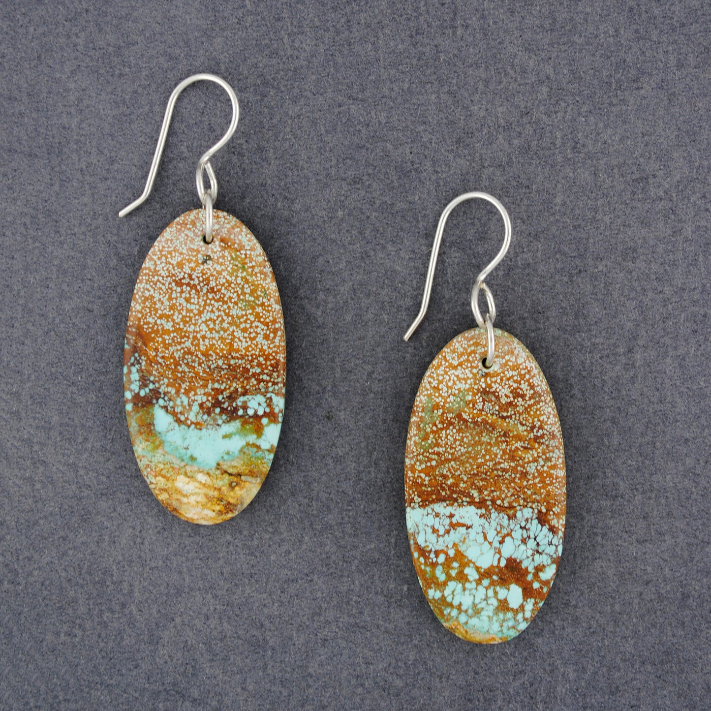 Australian Slab Turquoise Earrings