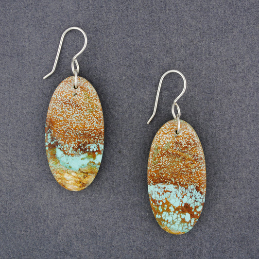 Australian Slab Turquoise Earrings