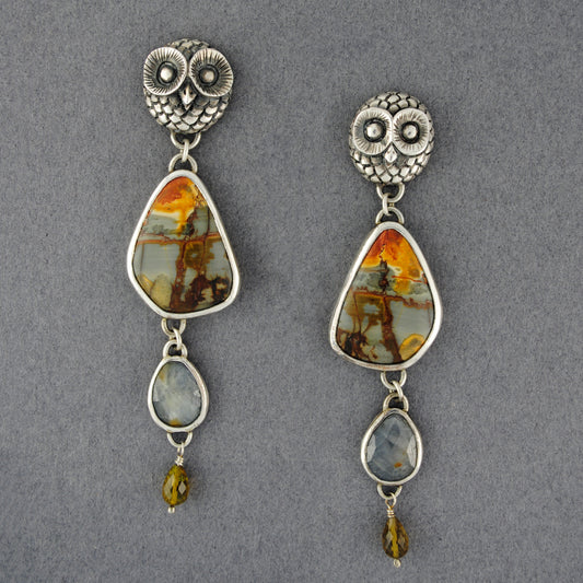 Autumn Owl Earrings